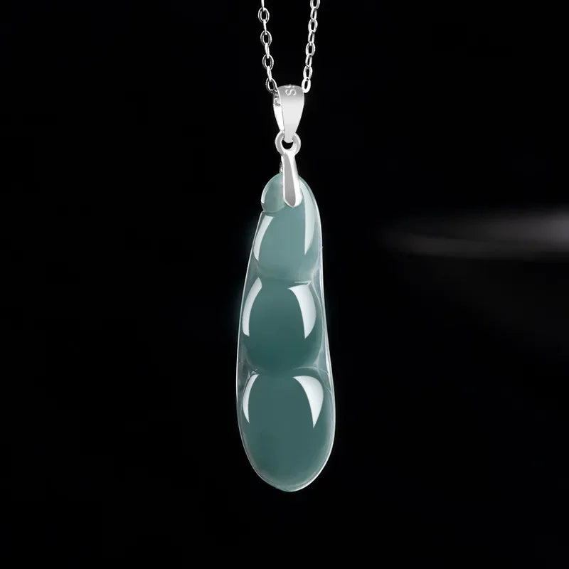 Burmese Jade lotus Dragon Pendant Blue Gemstone Necklace Pendants 18K gold Natural Designer Jadeite Necklaces Gemstones Charm