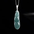 Burmese Jade lotus Dragon Pendant Blue Gemstone Necklace Pendants 18K gold Natural Designer Jadeite Necklaces Gemstones Charm